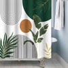 ZJRBJB Mid Century Boho Modern Shower Curtain for Bathroom Abstract