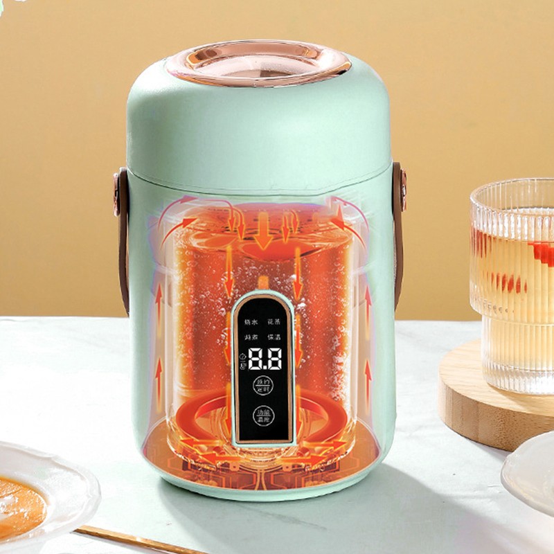 Mini Rice Cooker Efficient Heating Insulated Portable Multifunction Soup Porridge