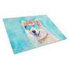 Caroline's Treasures DAC2548LCB Samoyed Hippie Dawg Glass Cutting Board Large