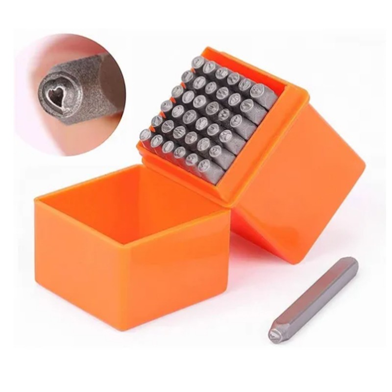 37Pcs Number Letter Punch Set Letter and Number Metal Stamping