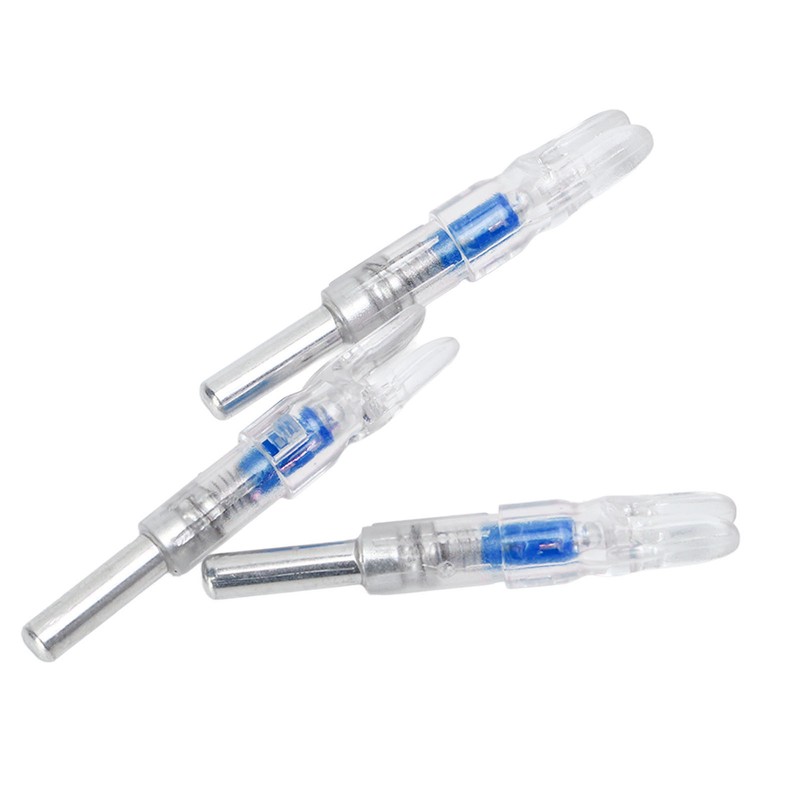 3PCS Archery Lighted Nocks Plastic Automatic with Switch 6.2mm Inner