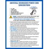 Supplying Demand WX09X70910 WD06X10020 Dishwasher 3 Wire Power Cord Replacement