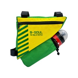 UPANBIKE Bike Triangle Frame Bag 1.5L Polyester Front Tube Bag Bicycle Saddle Bag with Water Bottle Holder (Water Bottle not Included)