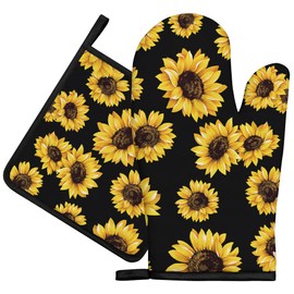 Sabobo Sunflower Gifts Oven Mitts and Pot Holders Set of 2