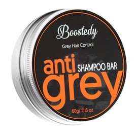 Barra de champú anticanas oculta las canas y las oscurece de forma natural. Revierte las canas, Natural Moi                                           