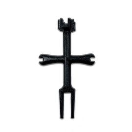 Juglok 4 - sided pop - up drain filter wrench, suitable for bathroom and shower tray tools, used for installing and removing sink pop - up sockets and bathtub filters (black)