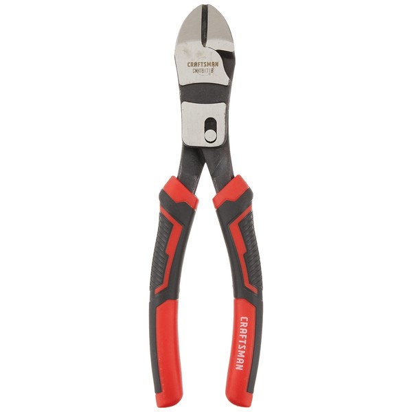 CRAFTSMAN Diagonal Cutting Pliers, 8-Inch Compound Action (CMHT81718),Red