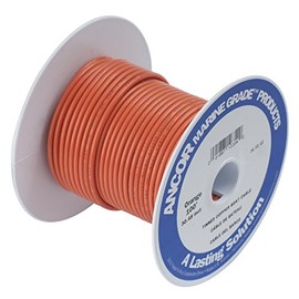 Ancor 106502 Marine Grade Electrical Primary Tinned Copper Boat Wiring (12-Gauge, Orange, 25-Feet)