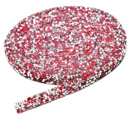 Rollo de malla de resina con cristales AB Hotfix de 5 yardas, cinta de diamantes de imitación, para manualidades, decoración de eventos (5 yardas, Siam)