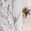 MIULEE Tree Branch Print Semi Sheer Curtains for Living Room/Bedroom