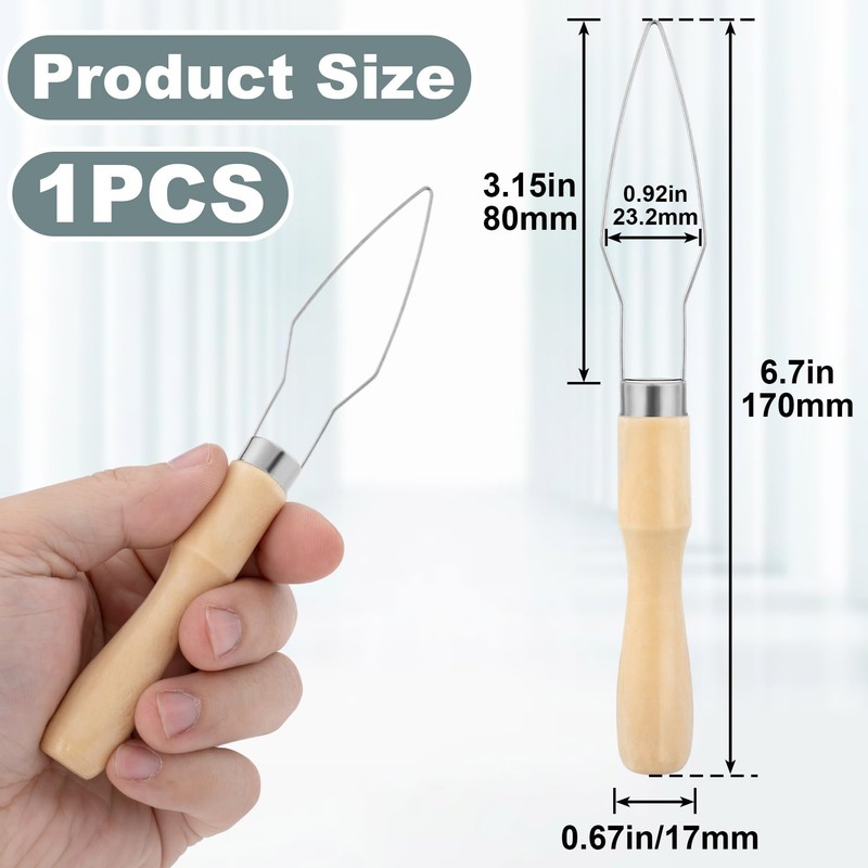 VARMDUKKE Easy Button Hook, Wood Button Hook for Seniors, One