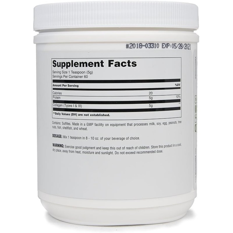 UNIVERSAL COLLAGEN COLAGENO TIPO I Y III 300 GRS 60