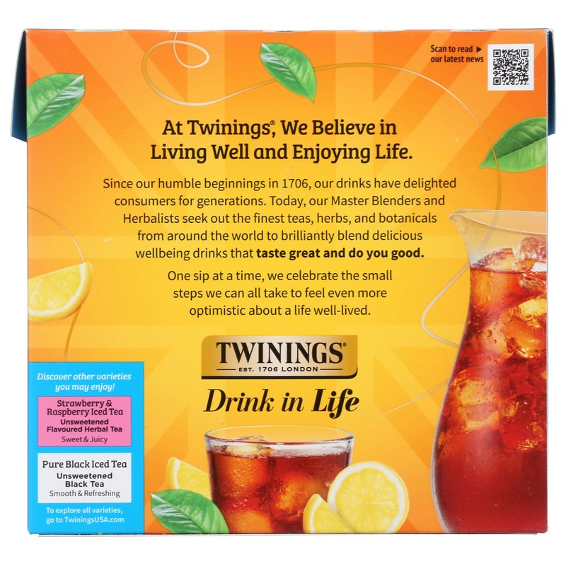 Twinings Lemon Iced Tea Bags, 72 CT
