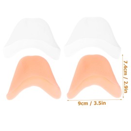 Baluue 1set Toe Sleeve Hidden Socks Toe Topper Socks High Heel Toe Pads Foot Accessory Ballet Toe Pads for Pointe Shoes Pointe Shoes Protectors Insoles for High Heels Toe Guards 2pairs