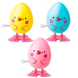 3Pcs Egg Wind Up Easter Toys for Kids Party Game,Funny Wind up Easter Eggs Jump Up Clockwork Toy,Small Spring Walking Wind Up Novelty Toy Gift for Easter Party Favors Prizes Egg Hunt Basket Fillers