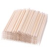 100 Pcs Count Orange Wood Stick 4.5 inch Cuticle Pusher