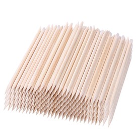 100 Pcs Count Orange Wood Stick 4.5 inch Cuticle Pusher Remover Orangewood Cuticle Sticks Nail Art Manicure Pedicure Sticks