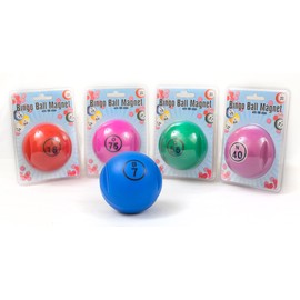 Purple Bingo Ball Magnet With 100 Magnetic Chips (Item No. 53493)