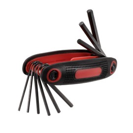 sourcing map 2pcs Folding Hex Key Wrench 5/64"-1/4" SAE 9 in 1 Portable Fold-up Hex Key Wrenches Set Driver Tool Kit for Basic Home Repair and General Applications