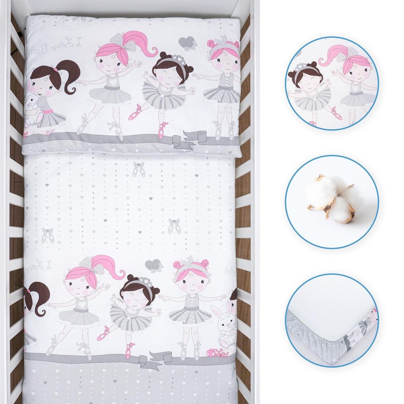 Baby Comfort 3 piece set Duvet Cover Pillowcase and Fitted