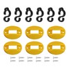 6 Pcs Yellow Electrical Marine Shore Power Cable Clips, 6