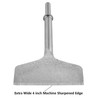 Firecore 4-inch Wide Air Chisel Bit, 0.401 Inch Shank Tile
