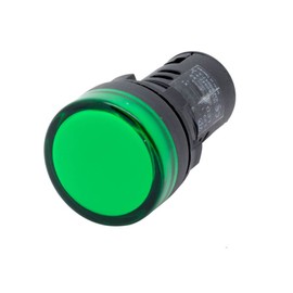 Alpinetech L22 22mm 12V DC LED Pilot Panel Indicator Light (Green)