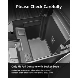 LANGBEAN Trax Center Console Organizer for 2024 2025 Chevy Trax, ABS Storage Box, Middle Console Tray Organizer, Insert Container Pallet，Blue