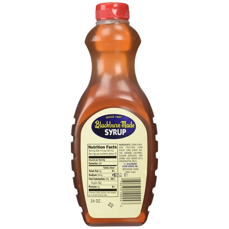 Blackburn's Pancake & Waffle Syrup, 24 Oz (Pack of 2)