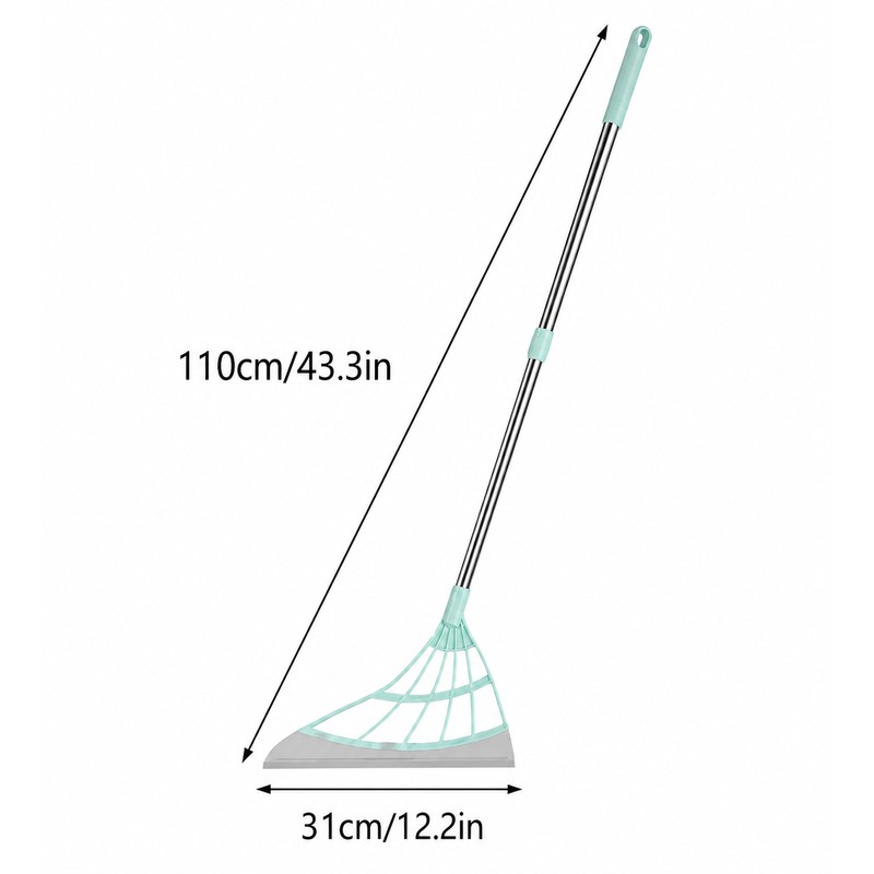 Silicone Broom Wiper Squeegee for Wet and Dry Floor Cleaning