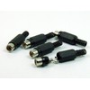 POPESQ® 5 Stk. x RCA Cinch Buchse 1 polig Schwarz