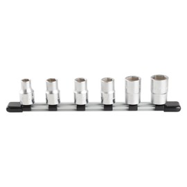 TONE Socket Set (Hexagonal with Holder) HS406 Insertion Angle 0.5 in (12.7 mm) Includes 6 Pieces