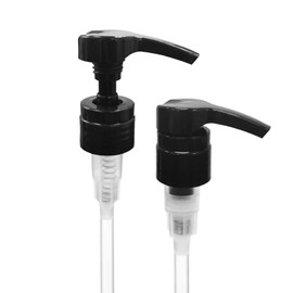 Universal Shampoo/Conditioner Dispenser Pump for Bottles, Leak Proof, Pump Top (Black - Pack of 4)