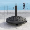 Heavy Duty 46 Lbs Resin Round Patio Umbrella Base Stand