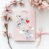 BOYATONG Couple Keyring Gift, silver