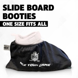 UD_Slide Board Booties for Smooth Gliding (Reusable Washable)   Compatible with All Fitness Hockey Slide Boards   Slip Over Shoe