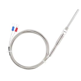 2 Meter High Temperature -100~1250 C Thermocouple K Type Probe Sensors Stainless Steel Multimeter Accessory (50mm)