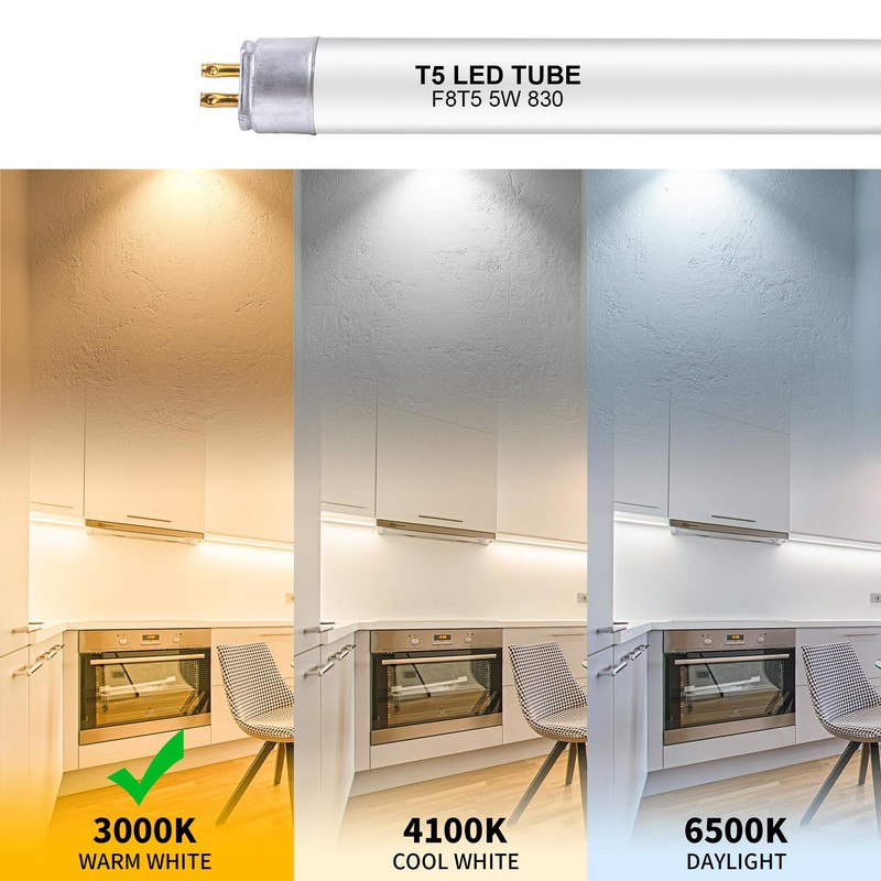 Wesome Lighting 12 Inch F8T5/WW LED Replacement Bulbs, 3000K Warm