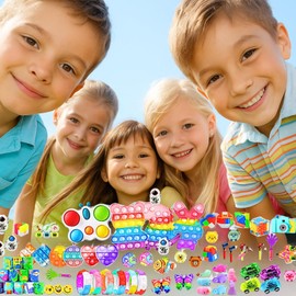 206pcs Party Favours for Kids – Birthday Goodie Bag Fillers, Lolly Bag Fillers, Bulk Toys for Classroom Prizes, Treasure Box, Pinata Fillers, Student Rewards, Carnival Prizes, Small Fidget Toys