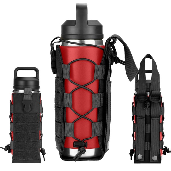 Ullnosoo Molle Water Bottle Holder, Water Bottle Pouch Attachment for