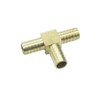 CDQBWKJGFJ 2 Pcs Brass Hose Barb Tee 5/8" x 5/8"