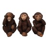 Wise Monkeys See Hear Speak No Evil Ape Chimpanzees Collectible