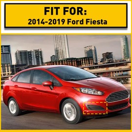 1 Pair Front Driving Fog Light Bezel Cover for Ford Fiesta 2014-2019 Replaces D2BZ15266AA, D2BZ15266BA