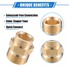 VekAuto M14x1.5 to 15mm M22x1.5 Female to Male Adapter Brass