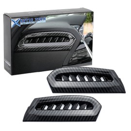 Xotic Tech Side Dashboard Console Air Vent AC Outlet Cover Trim, Carbon Fiber Pattern, Compatible with Camry 2018-2024