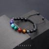 7 Chakra Bracelet with Real Stones - GENASTO Healing Crystal