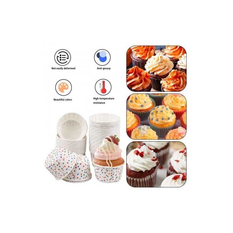 Cozlly Cupcake Moulds, Pack of 50 Mini Muffin Cases Paper,