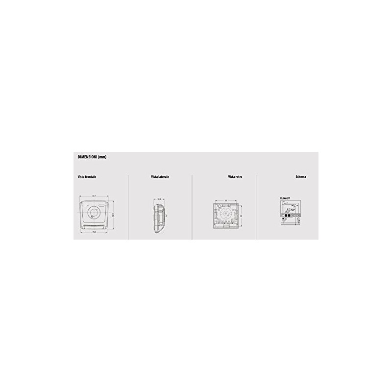 Vemer VE024600 Klima 2 V Expansion Wall Gas Thermostat for