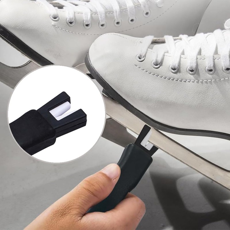 NYGHMY 1 Pcs Ceramic Ice Skate Sharpener - Double-Sided Blade