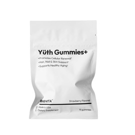 BIGVITA Yuth Gummies + | Spermidine Gummies for Hair Growth, Skin & Nails | High-Purity Spermidine Supplement for Cellular Renewal & Anti-Aging | Collagen Support with Vitamin C & Vitamin A
